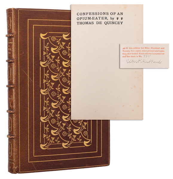  DE QUINCEY, Thomas (1785-1859). Confessions of an English O...