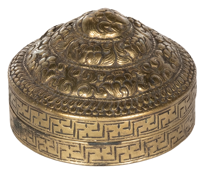  Opium box with pull-off lid. [China or Thailand (?), ca. 18...