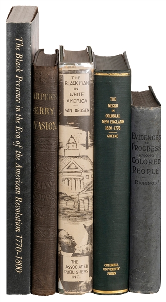  [BLACK HISTORY]. A group of 5 titles, including: <p>36th Co...