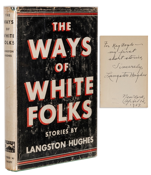  HUGHES, Langston (1901-1967). The Ways of White Folks. New ...