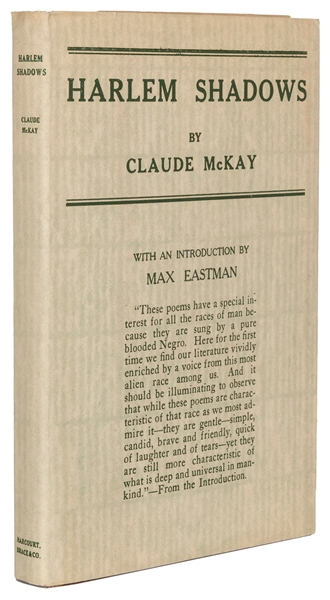  McKAY, Claude (1890-1948). Harlem Shadows. With an introduc...