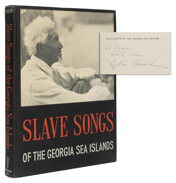  PARRISH, Lydia (1871-1953). Slave Songs of the Georgia Sea ...