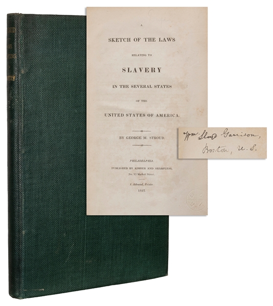  STROUD, George M. (1795-1875). A Sketch of the Laws relatin...