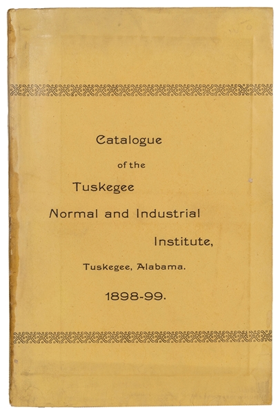  [WASHINGTON, Booker T. (1856-1915)]. Catalogue of the Tuske...