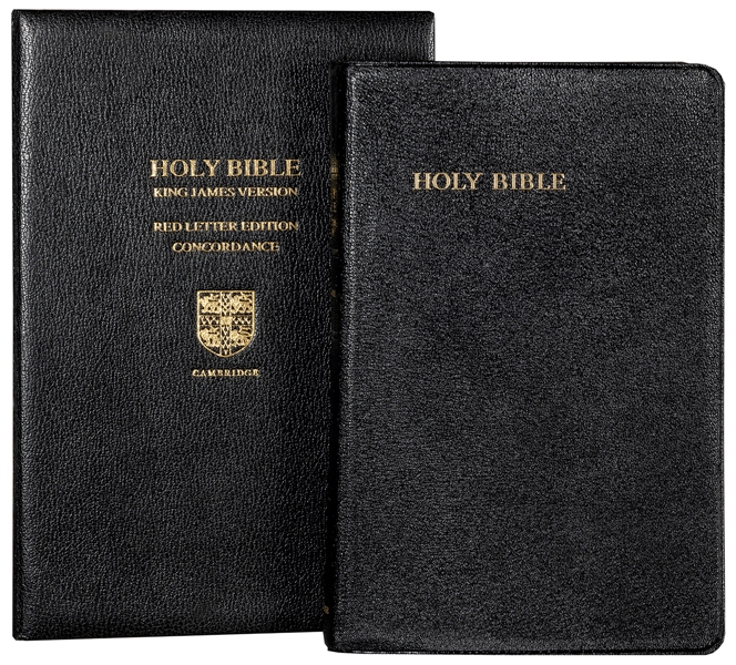  [McMURTRY, Larry (1936-2021), his copy]. The Holy Bible con...