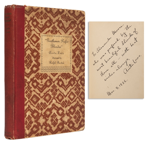  [McMURTRY, Larry (1936-2021), his copy]. LOOS, Anita (1893-...