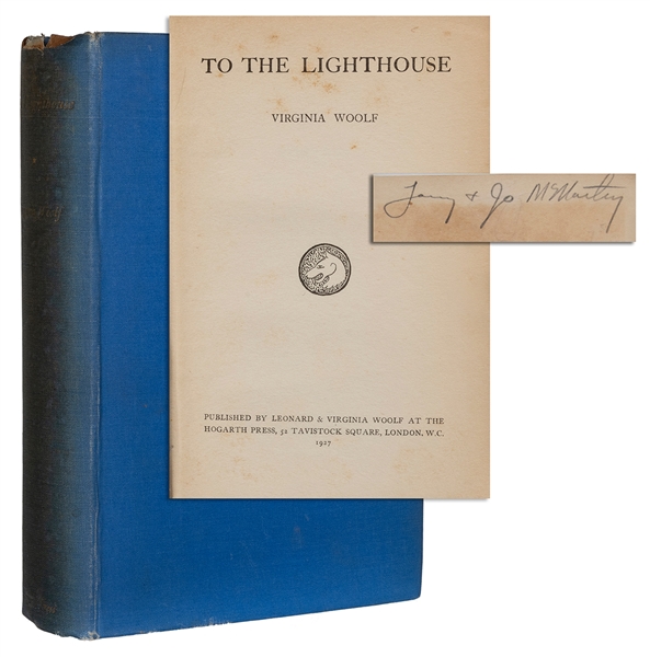  [McMURTRY, Larry (1936-2021), his copy]. WOOLF, Virginia (1...