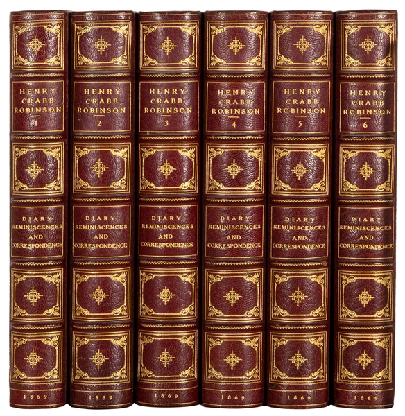  [BINDINGS]. ROBINSON, Henry Crabb (1775-1867). Diary, Remin...