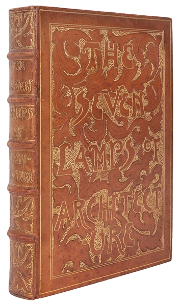  [BINDINGS]. RUSKIN, John (1819-1900). The Seven Lamps of Ar...