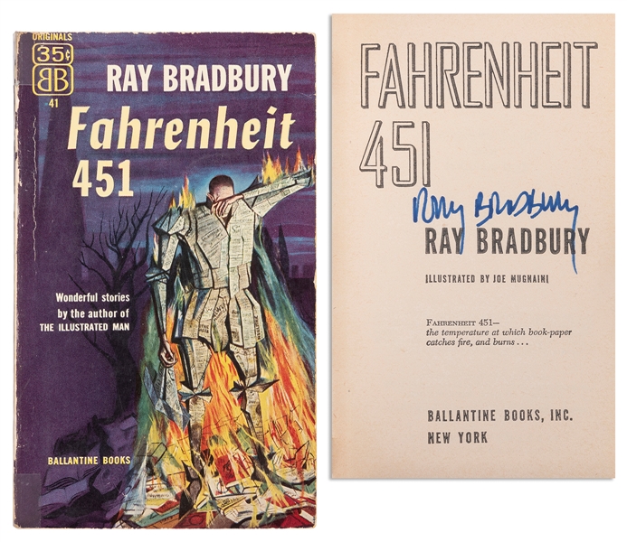  BRADBURY, Ray (1920-2012). Fahrenheit 451. New York: Ballan...