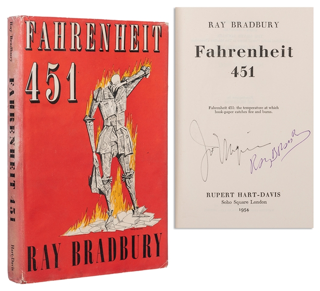  BRADBURY, Ray (1920-2012). Fahrenheit 451. London: Rupert H...