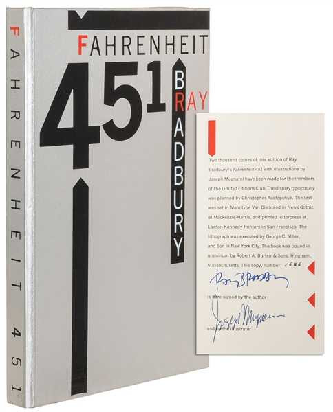  BRADBURY, Ray (1920-2012). Fahrenheit 451. [San Francisco a...