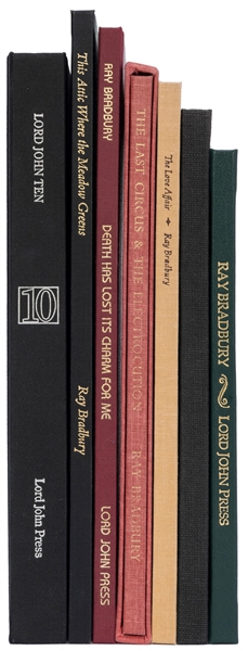  BRADBURY, Ray (1920-2012). A group of 7 signed limited edit...