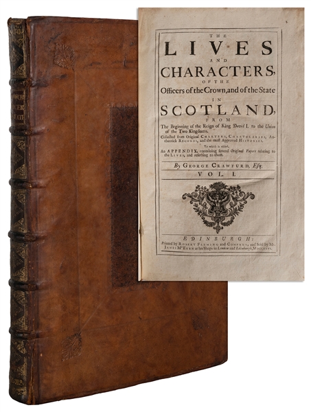  CRAWFURD, George (1681-1748). The Lives and Characters of t...