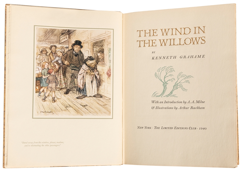  GRAHAME, Kenneth (1859-1932). The Wind in the Willows. With...