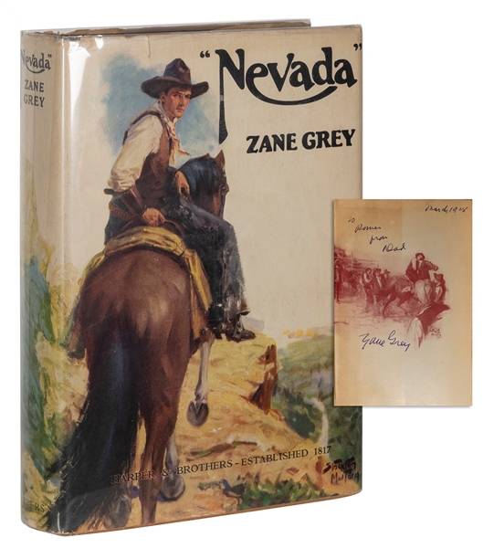  GREY, Zane (1872-1939). “Nevada”. A Romance of the West. Ne...