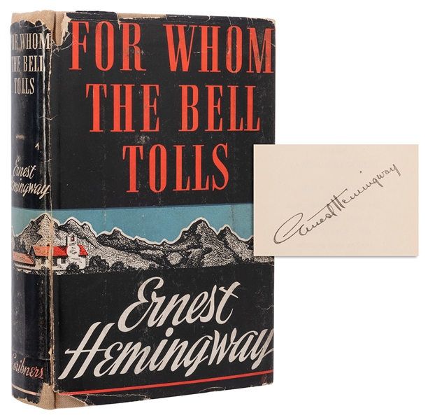  HEMINGWAY, Ernest (1899-1961). For Whom the Bell Tolls. New...