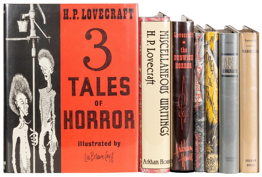  LOVECRAFT, Howard Phillips (1890-1937). A group of 7 titles...