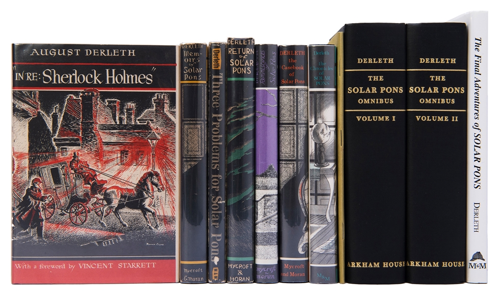  [ARKHAM HOUSE]. DERLETH, August (1909-1971). A group of 10 ...