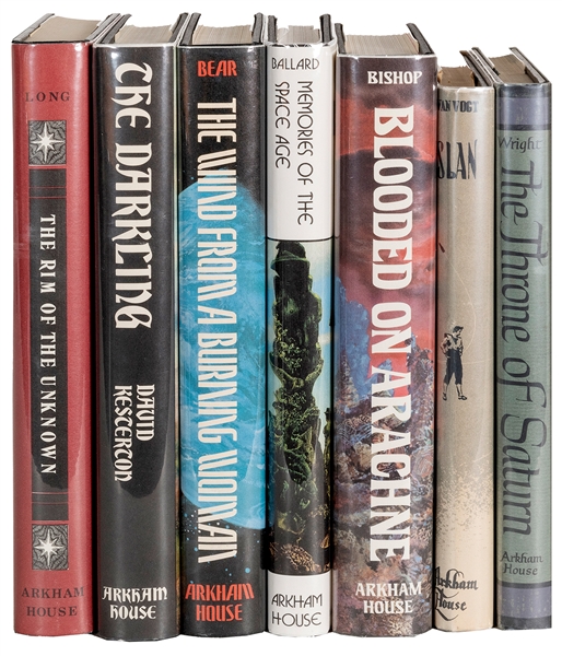  [ARKHAM HOUSE]. A group of 7 science-fiction titles, includ...