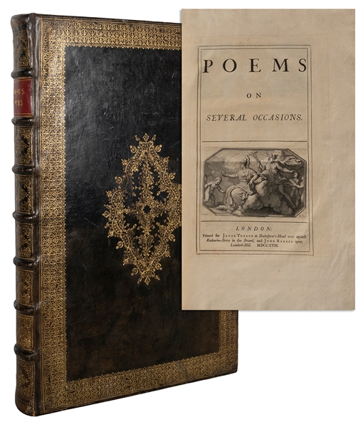  PRIOR, Matthew (1664-1721). Poems on Several Occasions. Lon...