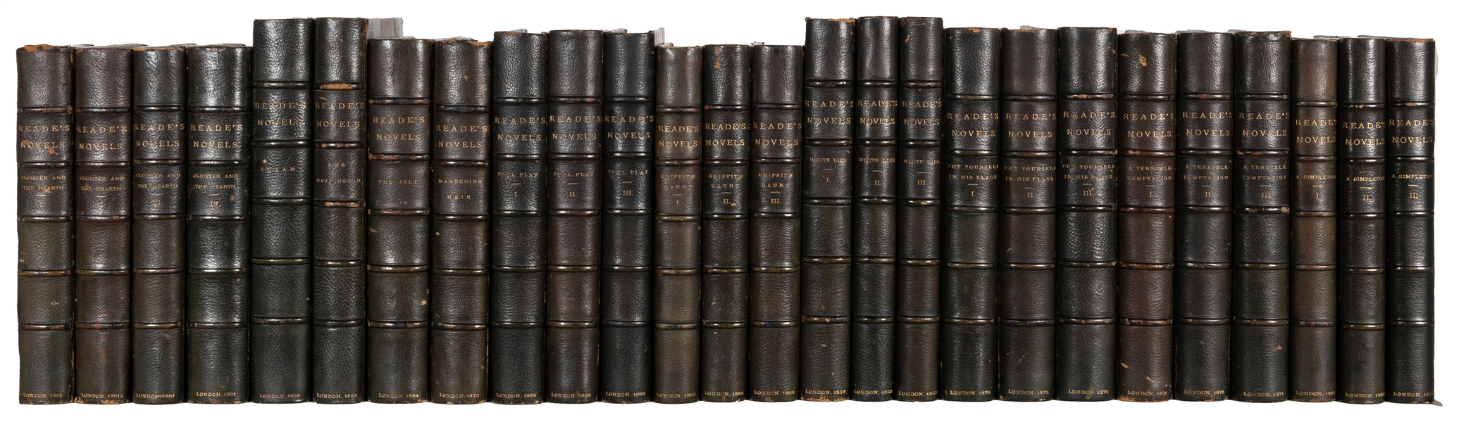  READE, Charles (1814-1884). A group of 25 first editions, i...