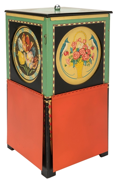  Mignon Cabinet. Chicago: Okito, ca. 1940s. Decorated cabine...