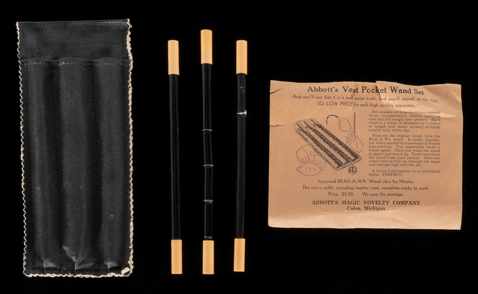  Vest Pocket Wand Set. Colon: Abbott’s Magic, 1950s. A set o...