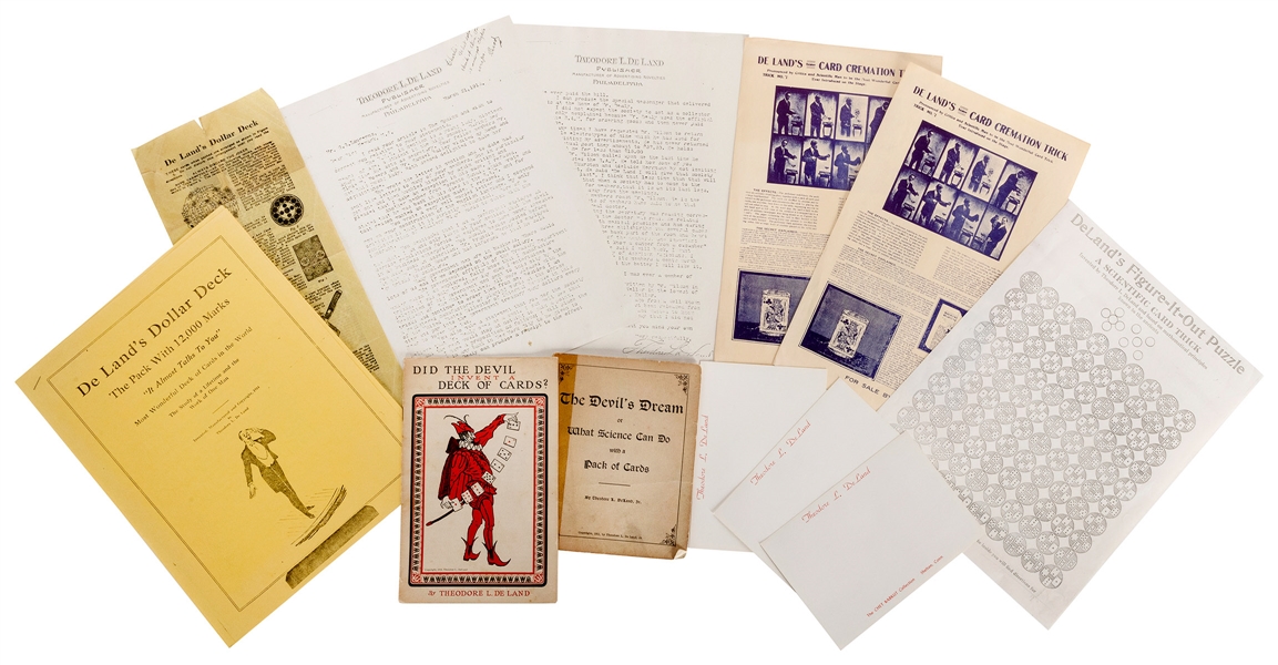  DE LAND, JR., Theodore (1873-1931). Two Trick Booklets and ...