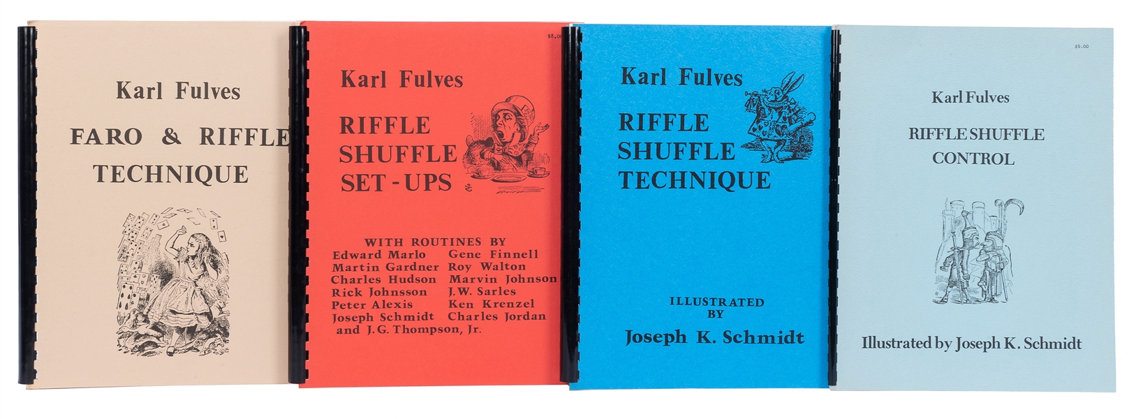  FULVES, Karl (b. 1939). Four Books about Riffle Shuffles an...