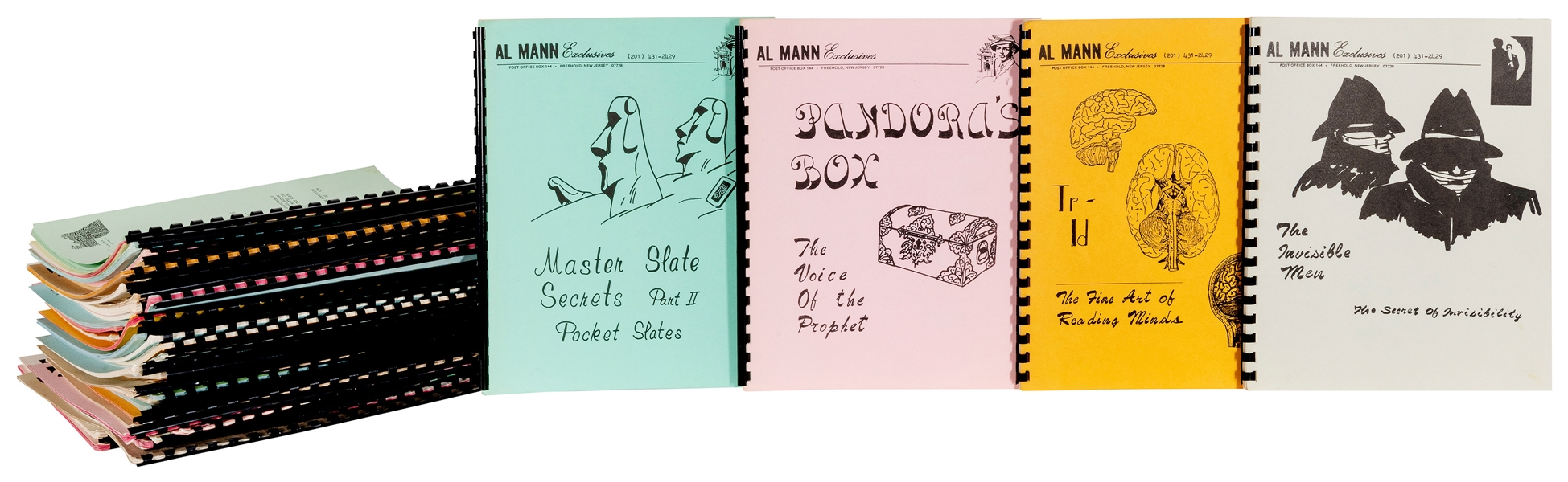  MANN, Al (1924-1999). 43 Mentalism Manuscripts by Al Mann. ...