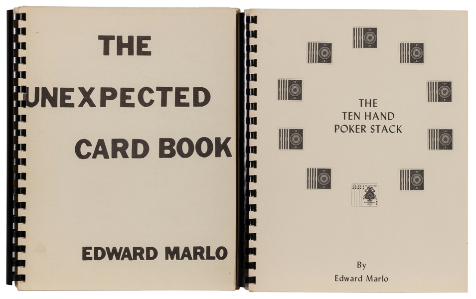  MARLO, Edward (Edward Malkowski, 1913-1991). Two first edit...