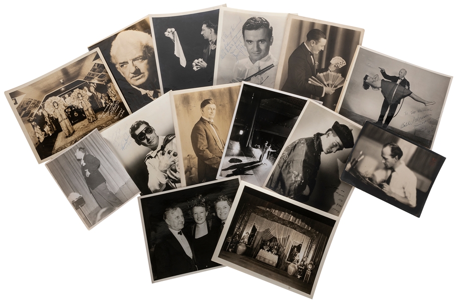  [MAGICIANS’ PHOTOGRAPHS] Collection of Vintage Photographs ...