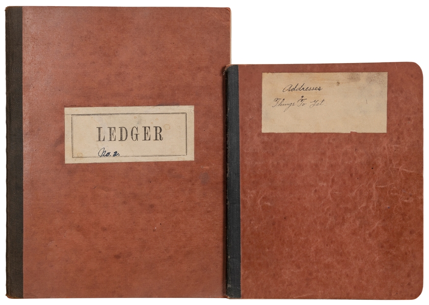  MORIN, John. Two manuscript notebooks of magic trick instru...