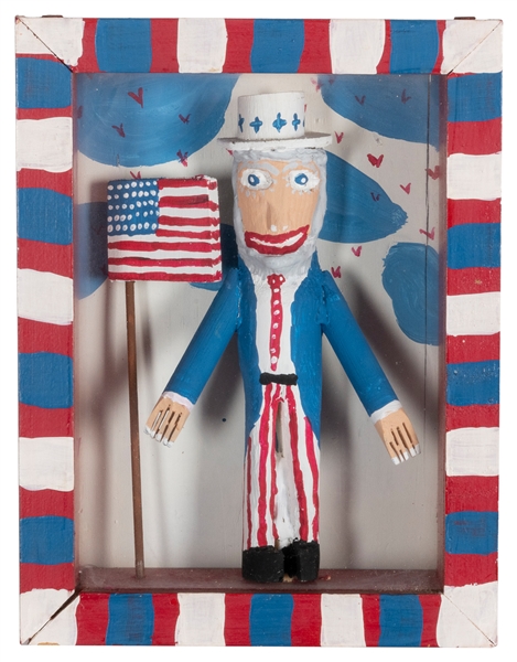  COOPER, Ronald (American, b. 1943). Uncle Sam. 1990. Hand-b...