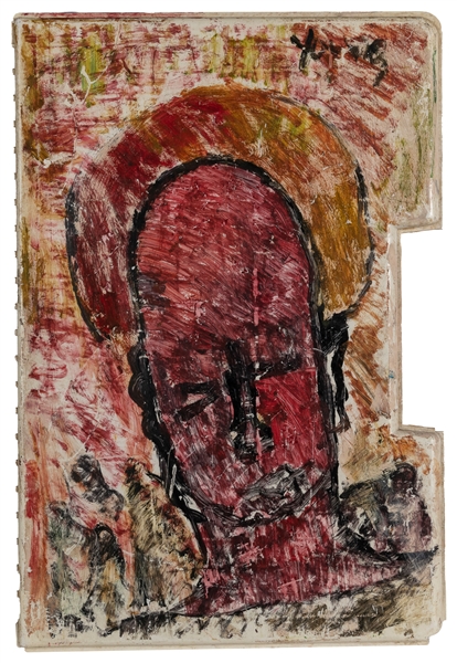  YOUNG, Purvis (American, 1943-2010). Untitled Abstract Face...