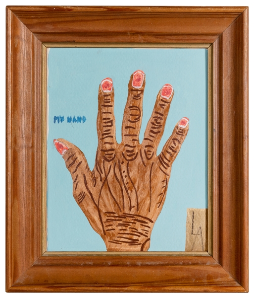  ALMON, Leroy (American, 1938-1997). My Hand. [1990]. Acryli...