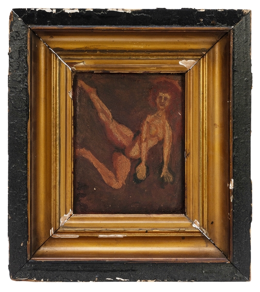  [ARTIST UNKNOWN]. (American 20th century). Nude Female. Oil...