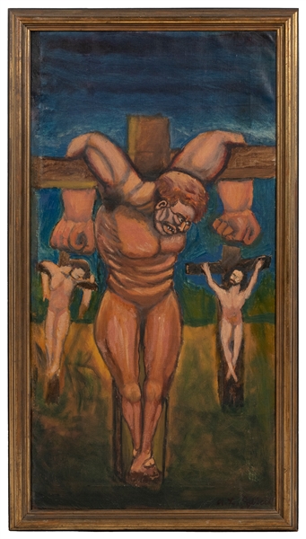  [ARTIST UNKNOWN]. (American 20th century). Crucifixion. ca....