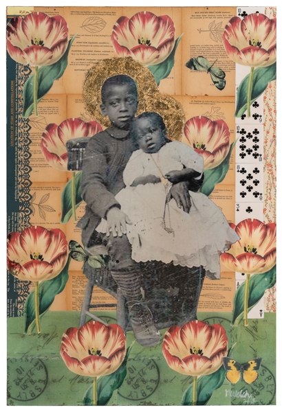  WELCH, Raub (American, 20th Century). Boy and Baby. 2013. M...