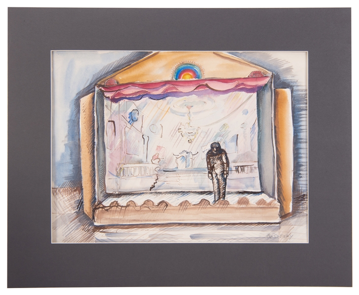  ROSOFSKY, Seymour (American, 1924-1981) Man on a Theatre St...