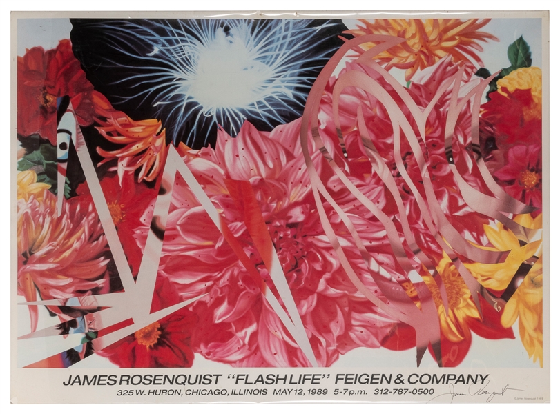  ROSENQUIST, James (American, 1993-2017). “Flash Life” Feige...