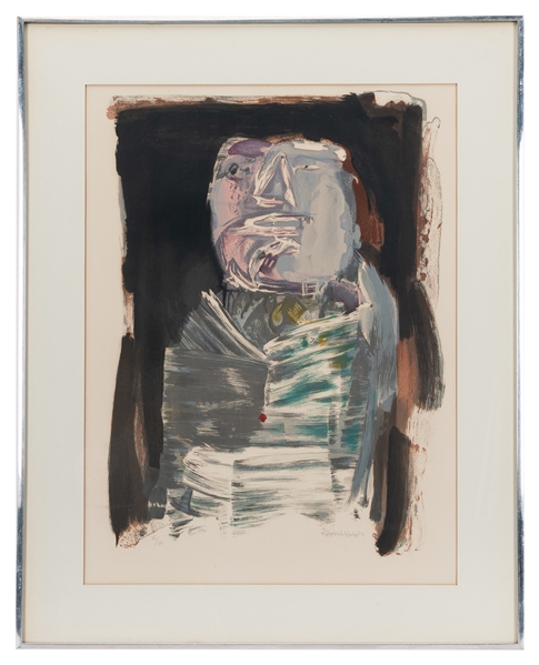  RATTNER, Abraham (American, 1895-1978). Man. ca. 1970s. Lit...