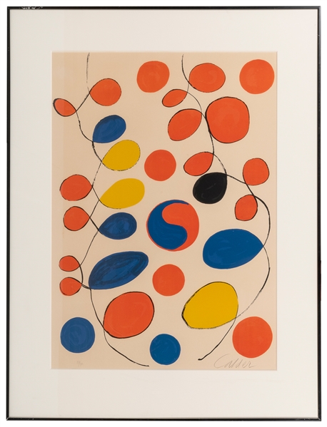  CALDER, Alexander (American, 1898-1976). Peace. c. 1970. Li...