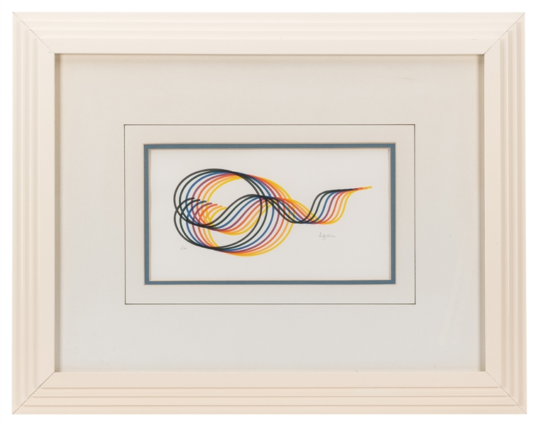  AGAM, Yaacov (Israeli, B. 1928) Lines and Forms #3. 1972. C...