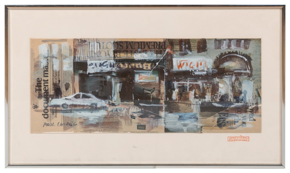  CHIANG, Paul (Taiwanese, b. 1942). City Scene. [New Jersey:...