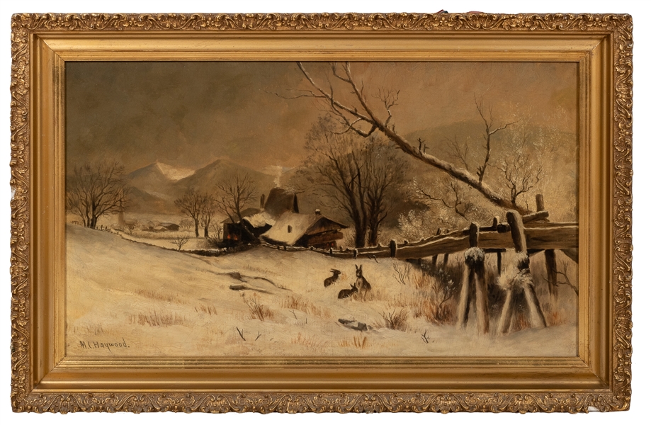  HAYWOOD, M.C. (American, 1854-1910) Winter Mountain Landsca...