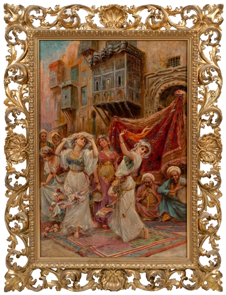  FABBI, Fabio (Italian, 1861-1946) Untitled (Street Dancers)...