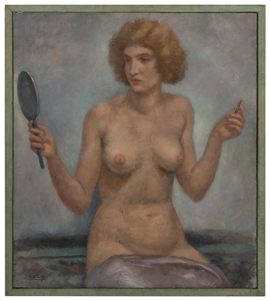  CATY, Charles (Belgian, 1868-1947). Untitled (Seated Female...