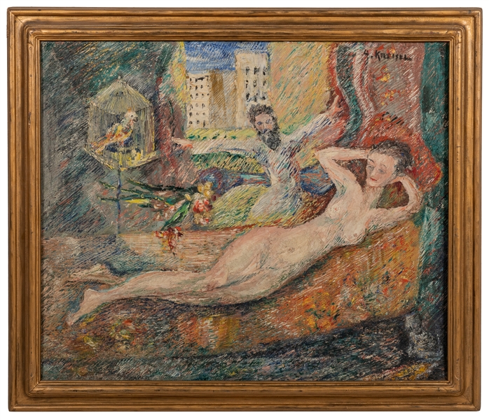  KREISEL, Alexander (Russian/American, 1901-1953) Reclining ...